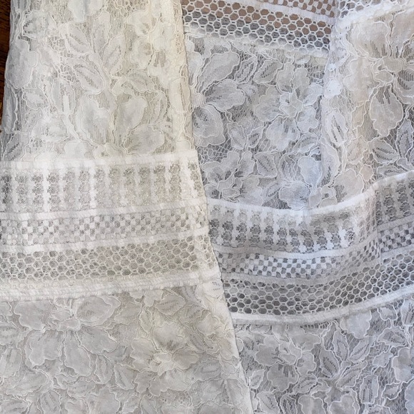 BCBGMAXAZRIA Lace white gown - Picture 5 of 8